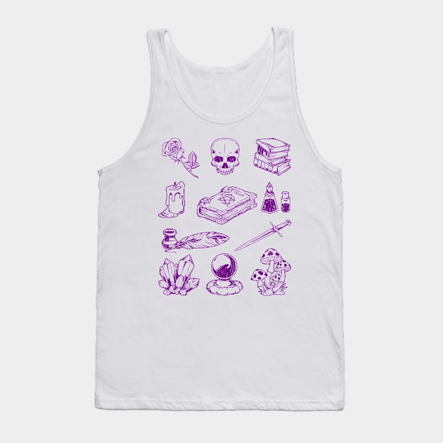 For witches - Aestethic Witchcore Tank Top by Modern Medieval Design